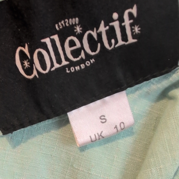 Collectif Mont Agreen Cat Design Swing Skirt Size Small - Picture 3 of 3